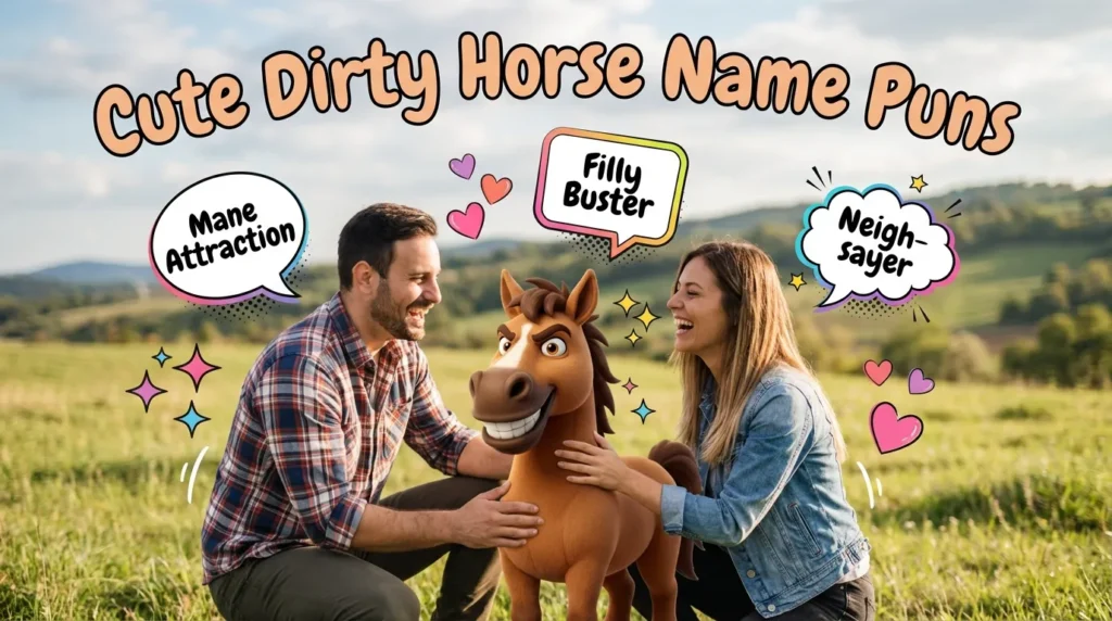 Cute Dirty Horse Name Puns
