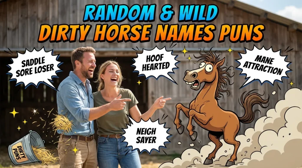 Random & Wild Dirty Horse Names Puns