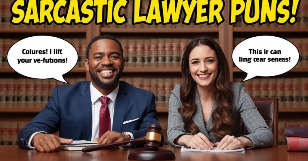Sarcastic Lawyer Puns