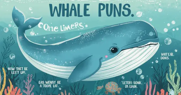  Funny Whale Puns One Liners 