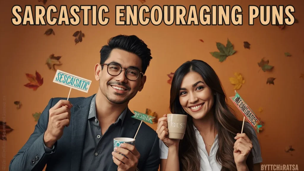 SARCASTIC ENCOURAGING PUNS
