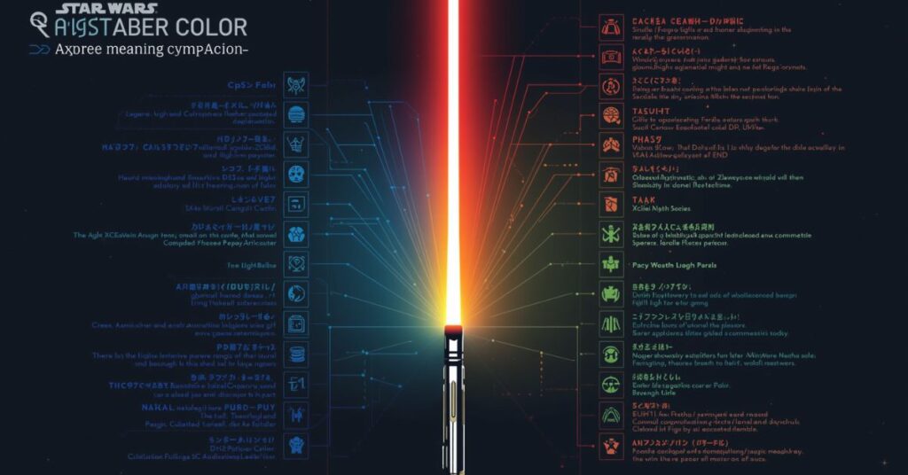  Lightsaber Color Meaning Comparison