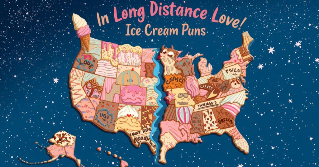 Long-Distance Love Ice Cream Puns