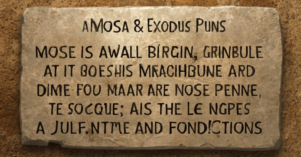 Moses & Exodus Puns