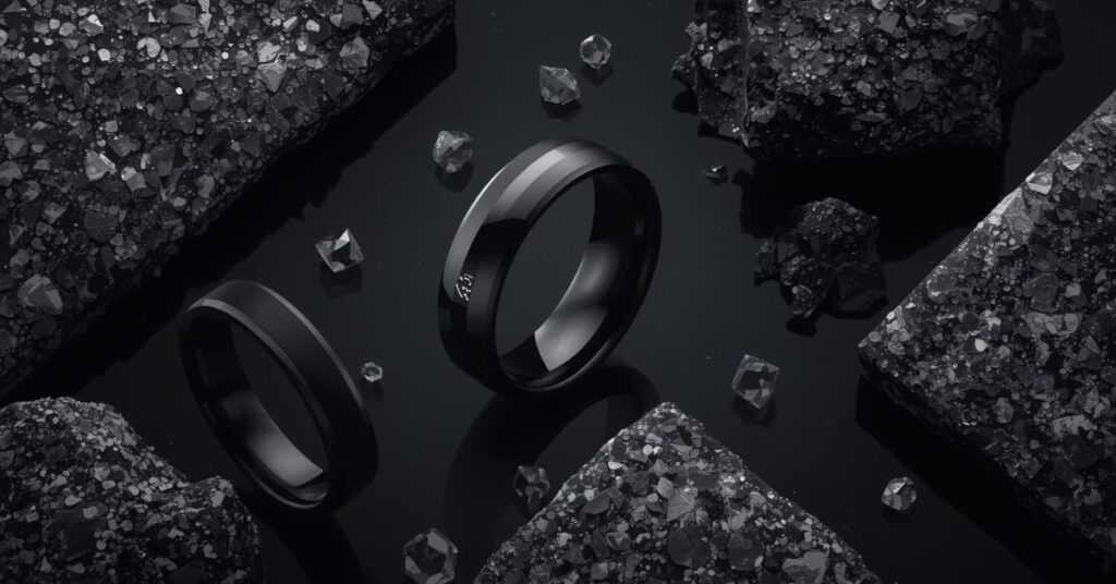 Popular Materials Used for Black Wedding Rings