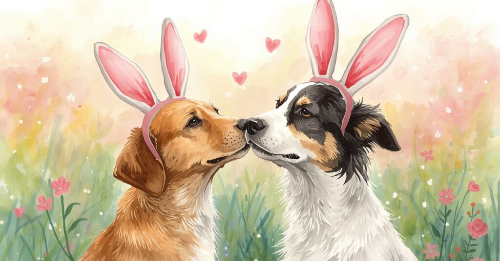 Romantic Easter Dog Puns 