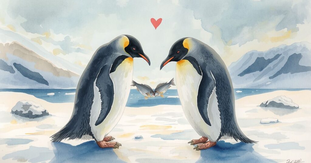 Romantic Penguin Love Puns