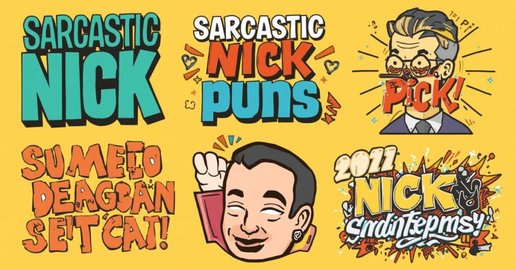Sarcastic Nick Puns