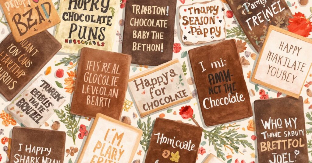 Seasonal Chocolate Puns
