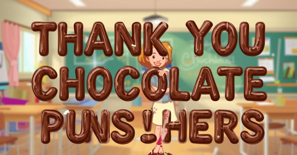 Thank You Chocolate Puns for Teachers 