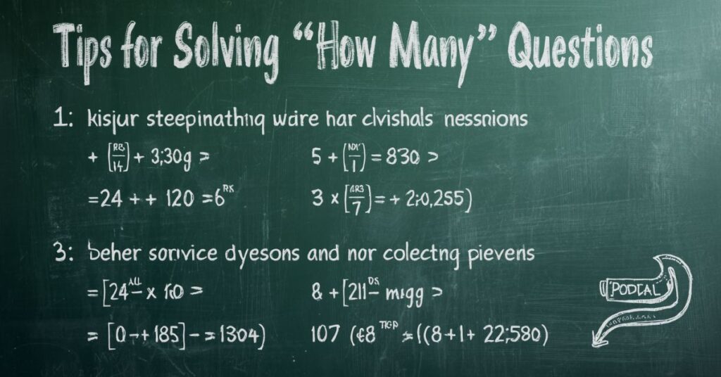 Tips for Solving “How Many” Questions