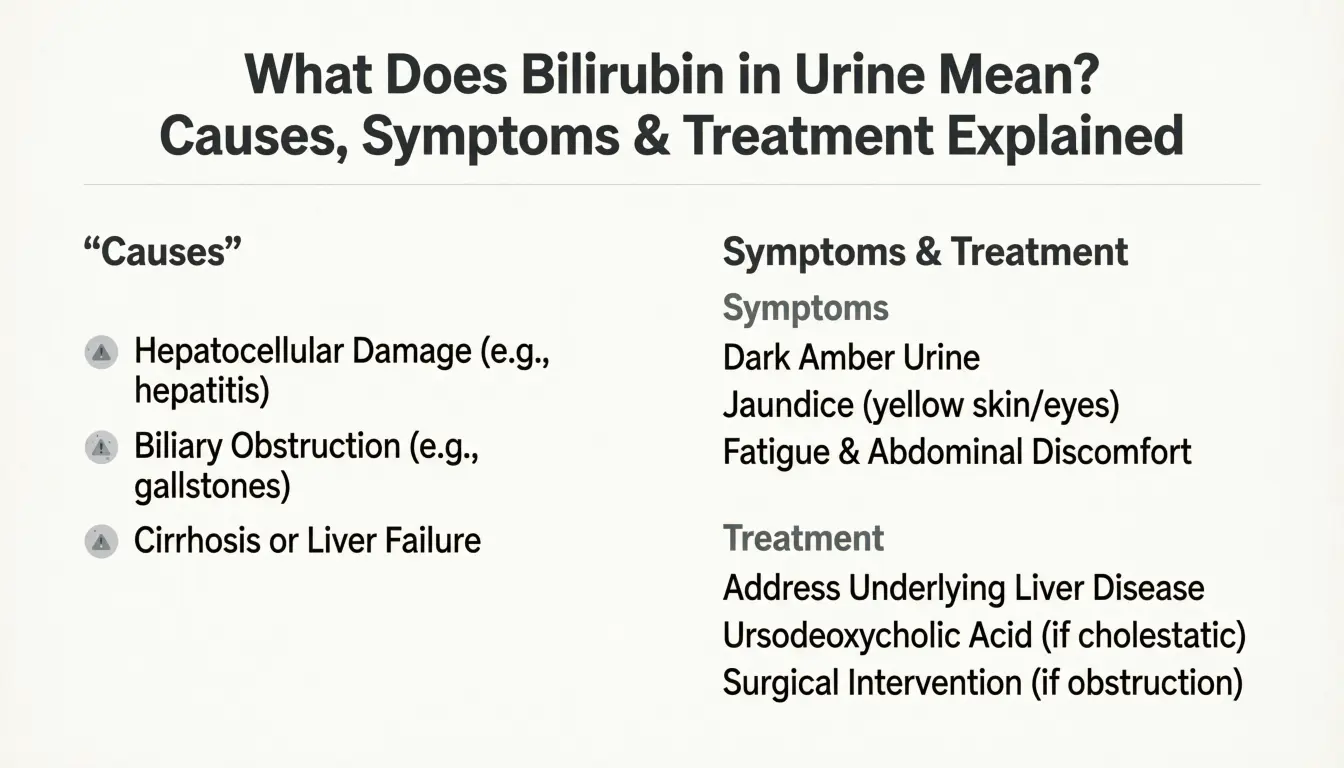 What Does Bilirubin in Urine Mean? Causes, Symptoms & Treatment Explained