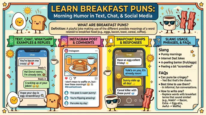 Breakfast Puns Meaning in Text