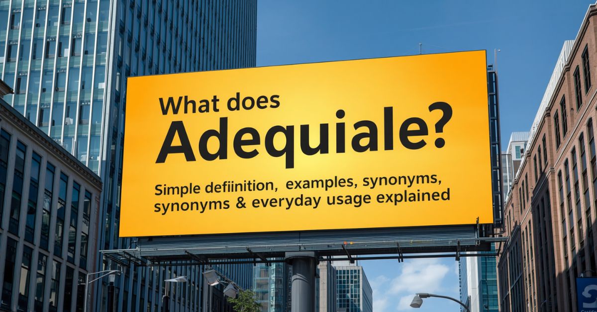 Adequate Mean