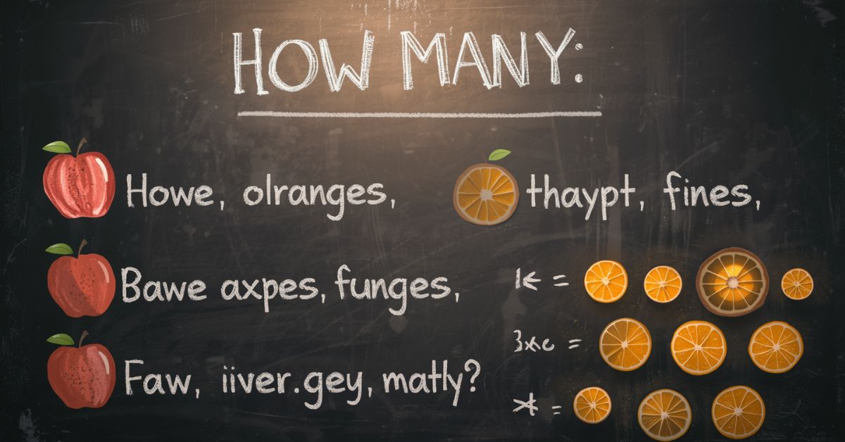 How Many” Mean in Math