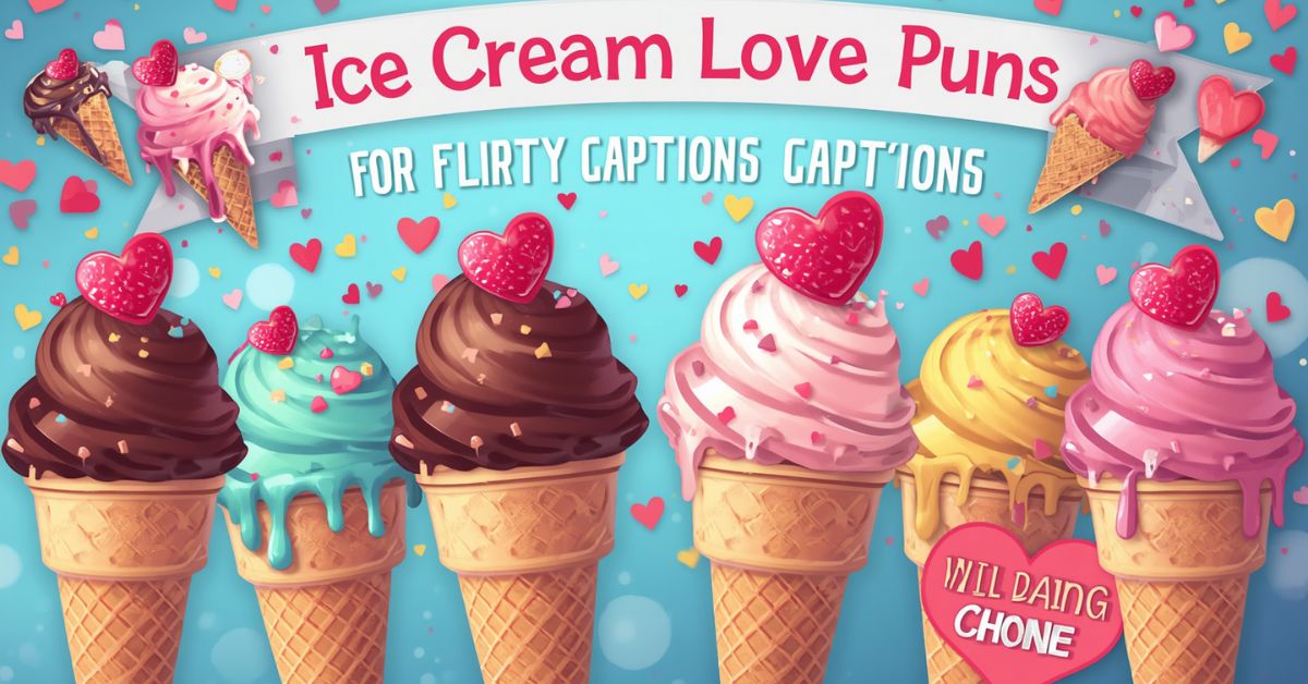 Ice Cream Love Puns