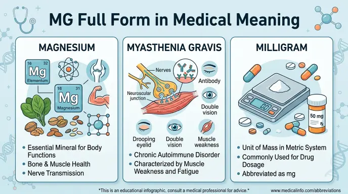 MG Full Form in medical