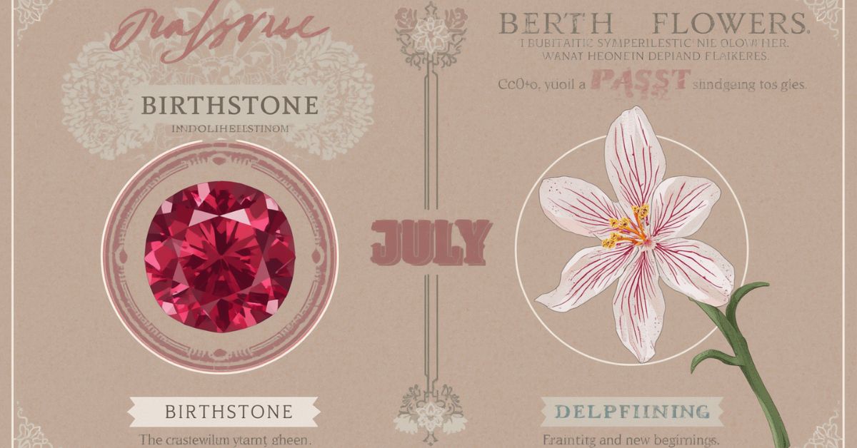 July Birthstone and Birth Flower Meaning