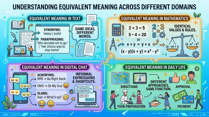 Equivalent Meaning in Text