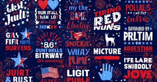 Red White and Blue Puns