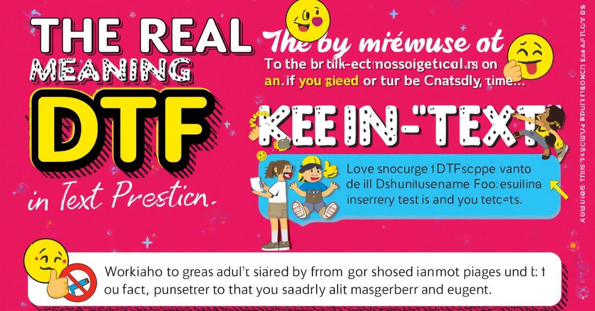 Behind “DTF” in Text Messages