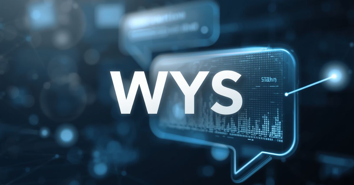 “WYS” Really Means in Online Chat
