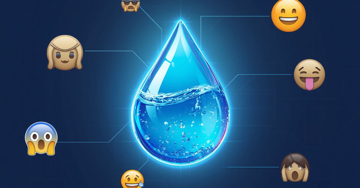 water drop emoji