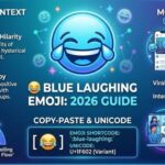 blue laughing emoji