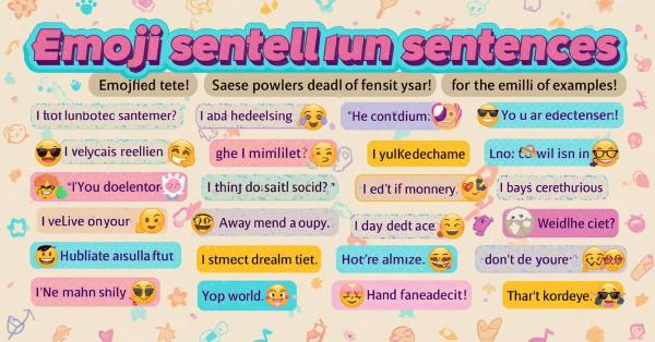 emoji sentences
