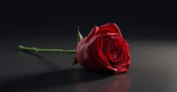 wilting rose emoji